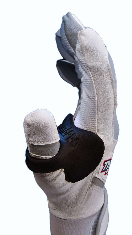 ThumbPRO Performance Baseball and Softball Thumb Guard On The Hand, Pitch Black