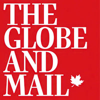 The Globe and Mail logo, ThumbPRO® baseball thumb guard featured in The Globe and Mail